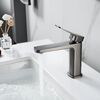 Смеситель для раковины Shevanik S9901T, оружейная сталь