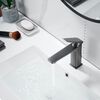 Смеситель для раковины Shevanik S8901T-1, оружейная сталь
