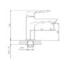 Смеситель для раковины Cron CN10521, хром