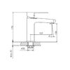 Смеситель для раковины Cron CN10337, хром