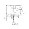 Смеситель для раковины Cron CN1014, хром