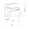 Смеситель для раковины Plstart PL1006, хром
