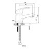 Смеситель для раковины WesnaArt LISTOK LIS01-210, хром
