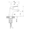 Смеситель для раковины WesnaArt LUCH LUC15-210, хром