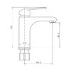 Смеситель для раковины Plstart PD10082, хром
