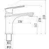 Смеситель для раковины Savol S-600601A, хром