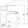 Смеситель для раковины Fmark FM1063, хром