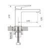 Смеситель для раковины Shevanik S8901-1, хром