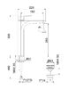Смеситель для раковины Fiore KEVON CHIC 81WX8119, хром/белый