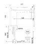 Смеситель для раковины Fiore KUBE 100NN8515, черный
