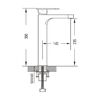 Смеситель для раковины Shevanik S8711H, черный