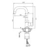 Смеситель для раковины WesnaArt EKO EKO05-250Black, черный