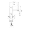 Смеситель для раковины WesnaArt KUBUS KUB13-210Black, черный