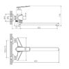 Смеситель для ванны Haiba HB22548-8, белый