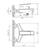 Смеситель для ванны Haiba HB60548-8, белый