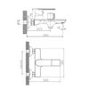 Смеситель для ванны Haiba HB60505-8, белый