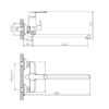 Смеситель для ванны Haiba HB22557-8, белый