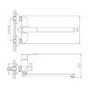 Смеситель для ванны Haiba HB22804, белый