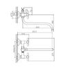 Смеситель для ванны Cron CN22127-8, белый