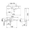 Смеситель для ванны Webert One-B NB850101741, белый/сталь
