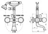 Смеситель для ванны Rav Slezak Brilliance BRILLIANCE160.5SM