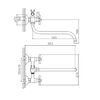 Смеситель для ванны Cron CN22142-6, красный