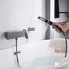 Смеситель для ванны Rose R1002T, оружейная сталь