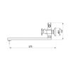 Смеситель для ванны Fmark FS8508, сатин