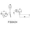 Смеситель для ванны Fmark FS8424, сатин