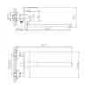 Смеситель для ванны Haiba HB22801, сталь