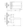 Смеситель для ванны Haiba HB60806, сталь