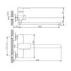 Смеситель для ванны Haiba HB22807, сталь