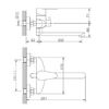 Смеситель для ванны Haiba HB60801-2, сталь