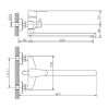 Смеситель для ванны Haiba HB22801-2, сталь