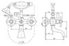 Смеситель для ванны Rav Slezak Morava MK859.5/2