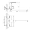Смеситель для ванны Haiba HB22590, хром