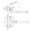 Смеситель для ванны Haiba HB22595, хром