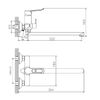 Смеситель для ванны Haiba HB22556, хром