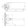 Смеситель для ванны Haiba HB22176, хром