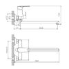 Смеситель для ванны Haiba HB22563, хром