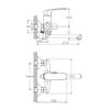 Смеситель для ванны Haiba HB60183, хром