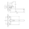 Смеситель для ванны Haiba HB2213, хром