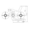 Смеситель для ванны Haiba HB3024, хром