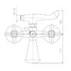 Смеситель для ванны Haiba HB3125, хром