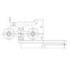 Смеситель для ванны Haiba HB2225, хром