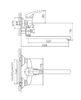 Смеситель для ванны Cron CN2103-2, хром