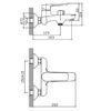 Смеситель для ванны Cron CN60521, хром