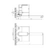 Смеситель для ванны Cron CN22129, хром