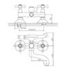 Смеситель для ванны Cron CN3042, хром