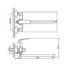 Смеситель для ванны Haiba HB22616, хром